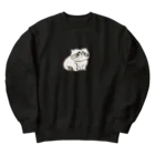 こいおか雑貨店のワンポイントまぬるねこ Heavyweight Crew Neck Sweatshirt