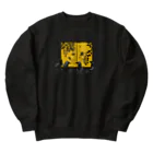 nachau7の金屏風の前 カラスの戯言 Heavyweight Crew Neck Sweatshirt