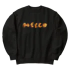 TOMOS martのHELLO琥珀 Heavyweight Crew Neck Sweatshirt