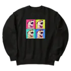 カワウソとフルーツのShout otter Heavyweight Crew Neck Sweatshirt