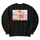 Atsuo Yokoyamaの想念を抱えながら見る景色は実際の姿とは異なる(橙) Heavyweight Crew Neck Sweatshirt