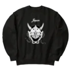 リュウラクドウの般若（スカジャン風） Heavyweight Crew Neck Sweatshirt