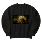 シオンの黄金のドラゴン Heavyweight Crew Neck Sweatshirt