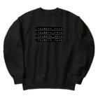 いつもの「ねこ」のitsumono_necoロゴ Heavyweight Crew Neck Sweatshirt