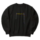 Nobupoのジップライン Heavyweight Crew Neck Sweatshirt