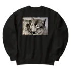 アラスカ野生動物画家きむらけいのWinds of the Wild Heavyweight Crew Neck Sweatshirt