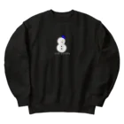 クリオネショップの雪だるま（青帽子） Heavyweight Crew Neck Sweatshirt