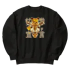 トロ箱戦隊本部の甘党宣言 キリンさん Heavyweight Crew Neck Sweatshirt