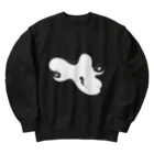 P≠Mの【曲線シリーズ_04】OCTOPUS_黒 Heavyweight Crew Neck Sweatshirt