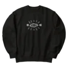 四月一日工務店の邪眼 Heavyweight Crew Neck Sweatshirt