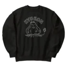 トシゾーのSUZURIのとこのキュウコン（白抜き・アーチ文字） Heavyweight Crew Neck Sweatshirt