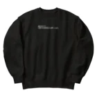 余命50ヶ月の昨今の情勢文字白ver Heavyweight Crew Neck Sweatshirt