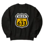 無水屋の【ROUTE 66風】BEER 633 (瓶なし) ヘビーウェイトスウェット