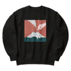 もちもちのもちのSmoking On Mt.Fuji Heavyweight Crew Neck Sweatshirt