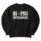 DRIPPEDのBI-FSU DETAINEE 白ロゴ Heavyweight Crew Neck Sweatshirt