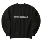 with GorillaのWITH GORILLA LOGO Heavyweight Crew Neck Sweatshirt