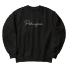 ペキニーズくらぶ（SUZURI支店）の「Pekingese」ロゴ Heavyweight Crew Neck Sweatshirt