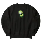 satoayaのアニマルカフェのフルーツアニマル　メロンパンダ Heavyweight Crew Neck Sweatshirt