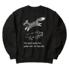 Zinjo_Designのわかる人にはわかる！犬ときつねデザイン！ Heavyweight Crew Neck Sweatshirt