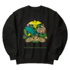 はやしりえの草食動物を飼育するための野草研究会 Heavyweight Crew Neck Sweatshirt