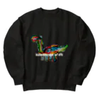 spino0017の万華鏡のような恐竜 Heavyweight Crew Neck Sweatshirt