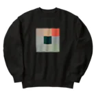 3×3 のドット絵の印象、日の出 - 3×3 のドット絵 Heavyweight Crew Neck Sweatshirt