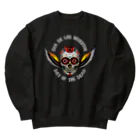 Demon Lord 9 tailsの『Dia De Los Muertos🌹（白）』 Heavyweight Crew Neck Sweatshirt