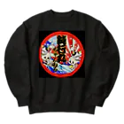 浪花のジュリー鈍行丸まぁくんの部屋の月夜の鈍子ちゃん🌕 Heavyweight Crew Neck Sweatshirt