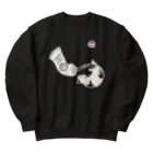 トコロコムギのにょろにょろ猫チューブ Heavyweight Crew Neck Sweatshirt