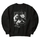 狐火箱のNADU×KURO(濃色地向け) Heavyweight Crew Neck Sweatshirt