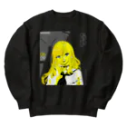 loveclonesのSKY-CLOUD-SEA 06/09 線画 ガールズイラスト Heavyweight Crew Neck Sweatshirt