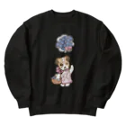 猫のきぬくんのお店のハニーちゃん Heavyweight Crew Neck Sweatshirt