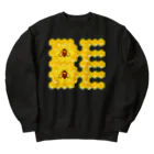 LalaHangeulのハニカム構造(BEE） Heavyweight Crew Neck Sweatshirt