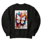 ちょもらんまのColorful butterflies Heavyweight Crew Neck Sweatshirt