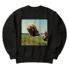 くるぷりの巨大頭部爆発 Heavyweight Crew Neck Sweatshirt