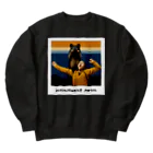 I'm Pixelの威嚇する人間に、引くアリクイ Heavyweight Crew Neck Sweatshirt