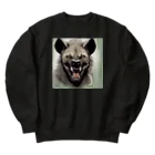 京都イラスト工房の動物シリーズ24：ハイエナ Heavyweight Crew Neck Sweatshirt