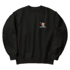 taurusteruの可愛い犬と卓球 Heavyweight Crew Neck Sweatshirt