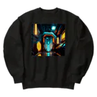 のんびりアート工房のサイバーパンク Heavyweight Crew Neck Sweatshirt