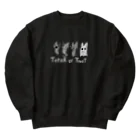 れもその小さいお店のななしのねこ【黒】 Heavyweight Crew Neck Sweatshirt