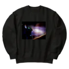 hashiba_のspace cat Heavyweight Crew Neck Sweatshirt