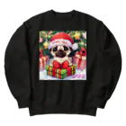 furebuhi　clubのXmas PUG Heavyweight Crew Neck Sweatshirt