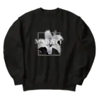 白桃のflower5 Heavyweight Crew Neck Sweatshirt