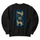 甘漏り屋の星月夜の狼梟 Heavyweight Crew Neck Sweatshirt