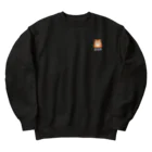 にゃんこ最強道の茶太郎ワンポイント Heavyweight Crew Neck Sweatshirt