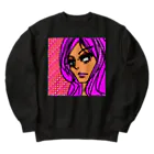 1000srk_のPINK女子 Heavyweight Crew Neck Sweatshirt