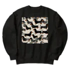 Kおばさんのあたふたダックス Heavyweight Crew Neck Sweatshirt