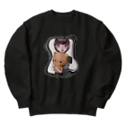 アリーの服屋さんの鏡越しの少女 Heavyweight Crew Neck Sweatshirt