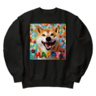 ANTARESの今日もハッピーな柴犬 Heavyweight Crew Neck Sweatshirt