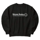 square屋のWelcomeMonday(白) Heavyweight Crew Neck Sweatshirt